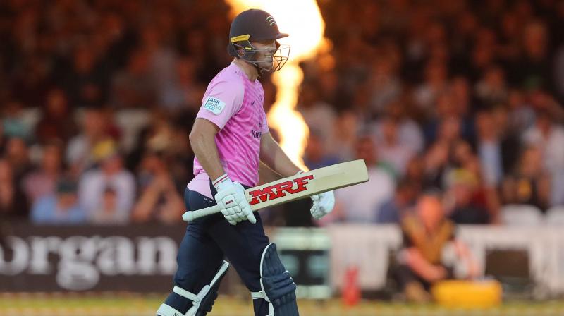 Watch: AB de Villiers makes his T20 Blast debut with scintillating knock