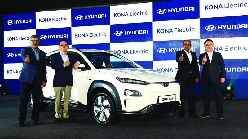 Hyundai launches Indiaâ€™s first all-electric SUV