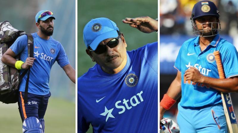 Virat Kohli-led Indian cricket teams head coach Ravi Shastri has made it clear that Yuvraj Singh and Suresh Raina can still make a comeback to the side. (Photo: AP / BCCI)
