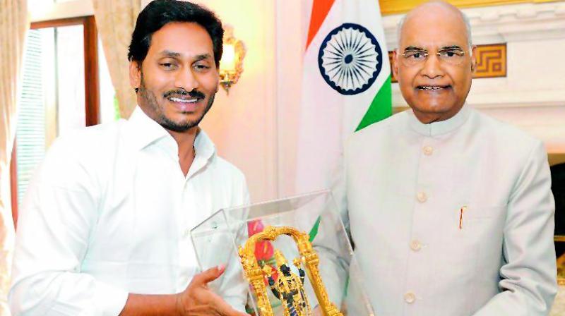 Jagan Mohan Reddy meets ministers, presses for Central funds