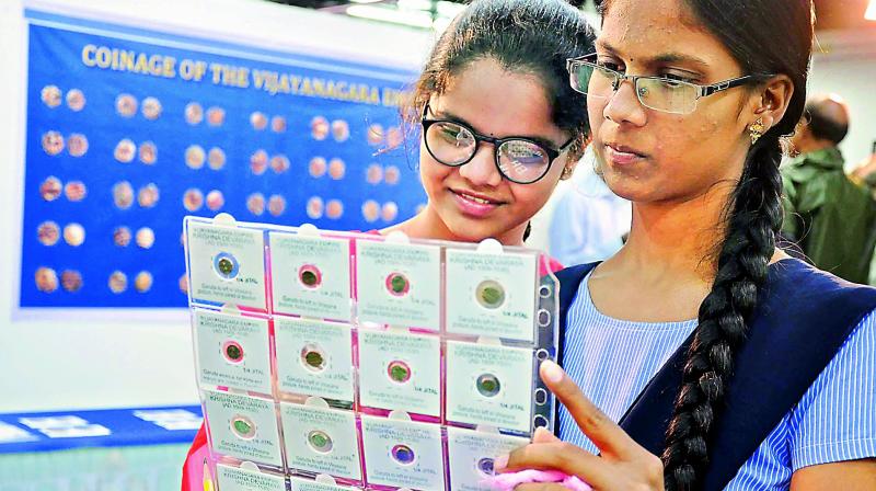 Expo on coins of ruler Krishnadevaraya big draw