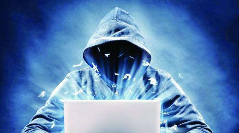 For every one lakh population in Hyderabad,  3.8 cybercrime  cases were  registered in 2016. Representational image