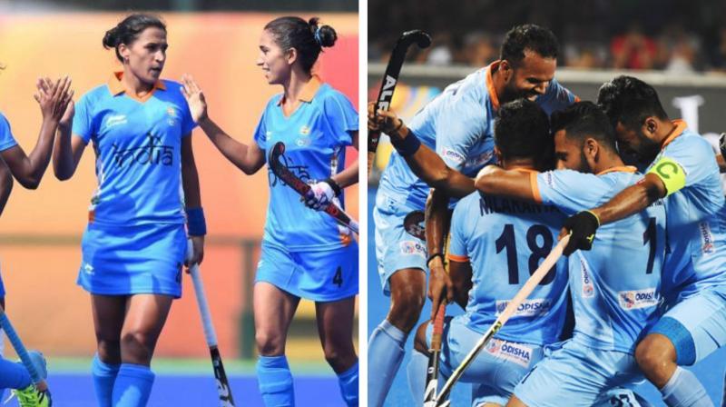 Indian hockey teams leave for Olympic Test Event