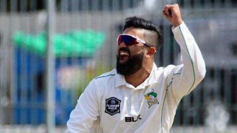 Ajaz Patel, 29, has been the leading wicket taker in New Zealands domestic Plunket Shield for the past three years and was named domestic player of the year in 2017. (Photo: Twitter / Central Stags)