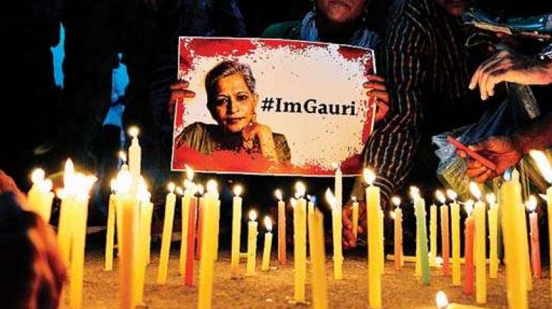 Activist-journalist Gauri Lankesh will be the first Indian to receive this honour. (Photo: AFP)