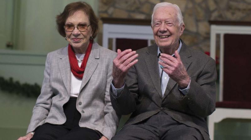 Former US President Jimmy Carter and his wife Rosalynn	(Photos: AP)