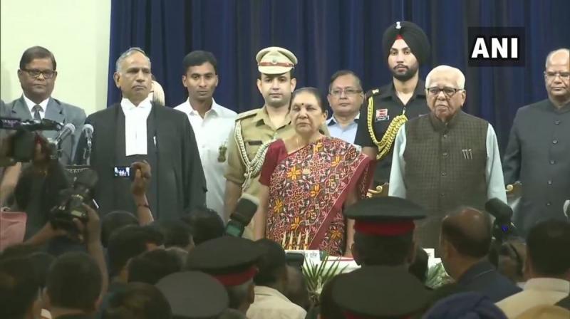 Anandiben Patel sworn-in as UP governor