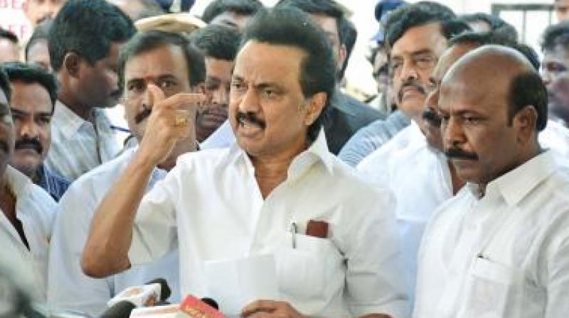 Stalin led a walkout of his party MLAs, unconvinced over the reply given by Health and Family Welfare Minister C Vijayabaskar on the NEET issue. (Photo: File)