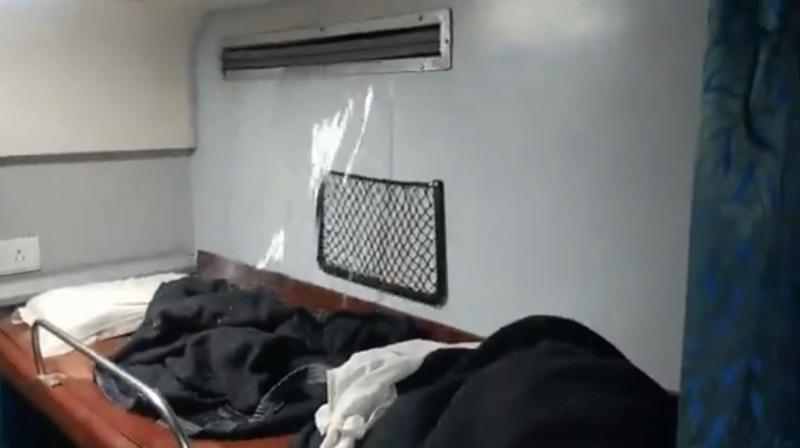 Watch: Water gushes from AC duct in Sanghamitra superfast express, video goes viral