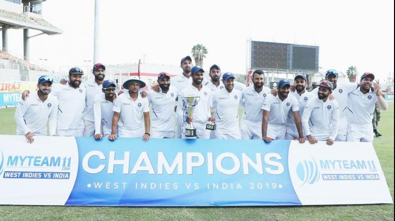 India defeat Windies by 257 runs to win Test series 2-0