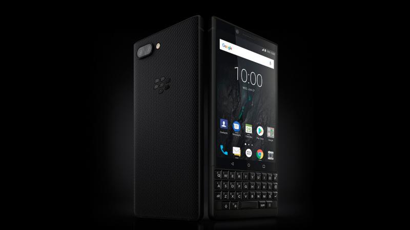 The BlackBerry KEY2 is built with a Series 7 aluminium frame and features a textured diamond grip back panel.