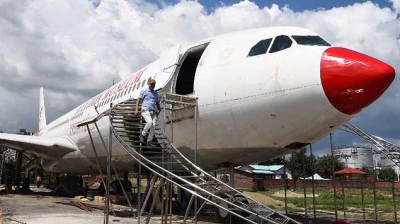 pilot Bed Upreti bought the metal carcass and has invested $600,000 to turn it into an aviation museum. (Photo: AFP)