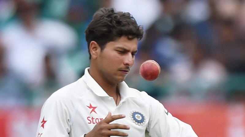 Kuldeep Yadav took the Australians by surprise, as he picked up a four-wicket haul in the Dharamsala Test. (Photo: PTI)