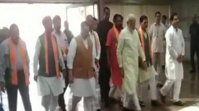 On day one of the exercise, the Prime Minister gave lessons to the newly-elected BJP MPs on how to become a successful public representative. (Photo: ANI)
