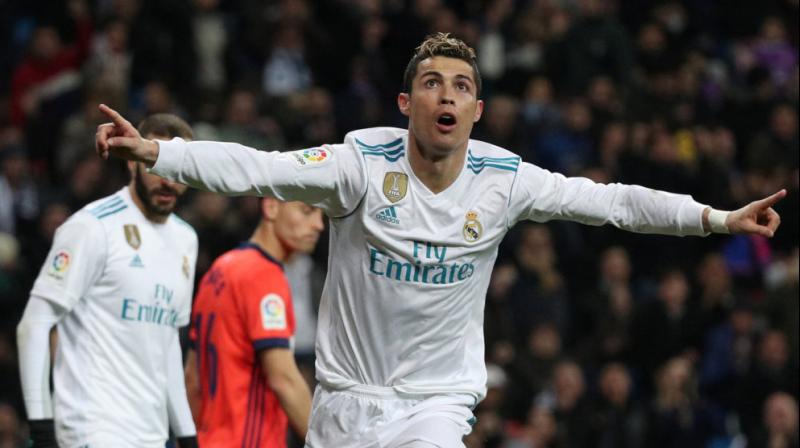 It was Ronaldos 11th league goal of the season, with seven coming in the last four games. (Photo: AFP)