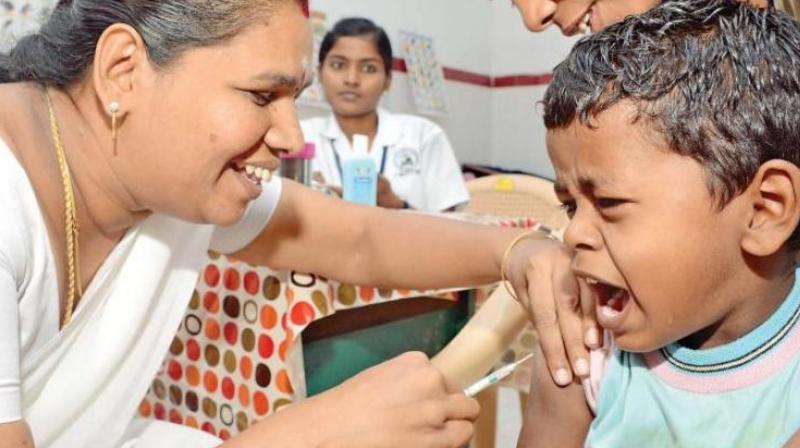 As per the instructions issued by the state government, MR vaccination is compulsory at all schools.