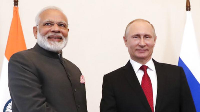 Modi thanked Putin for his active role in getting India SCO membership. (Photo: AP)