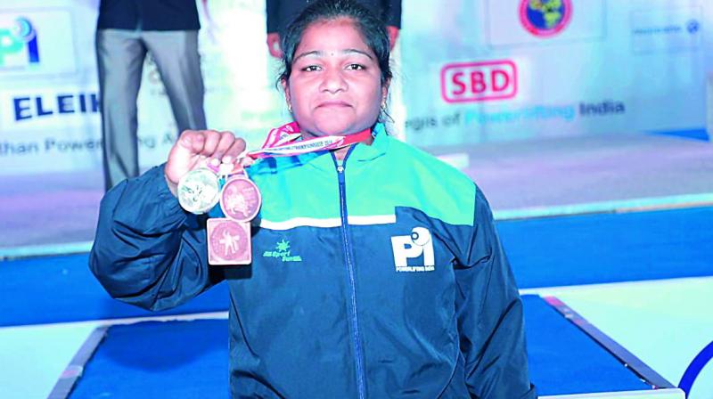 Vijayawada: Medallist in weightlifting seeks financial support