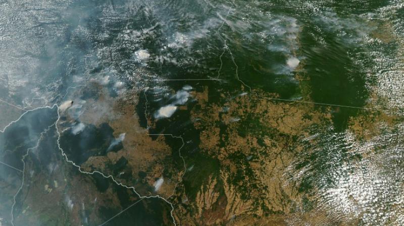 Brazil\s Bolsonaro blames Amazon wildfires on NGOs as Twitter erupts
