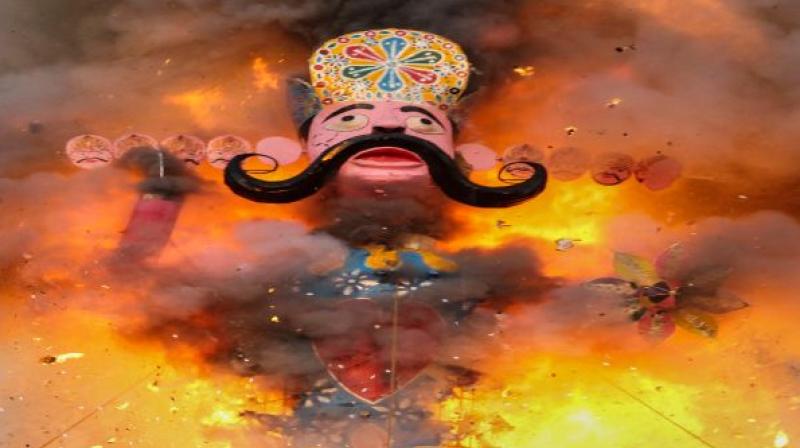 Ravan is losing stature every year in this Bhopal locality