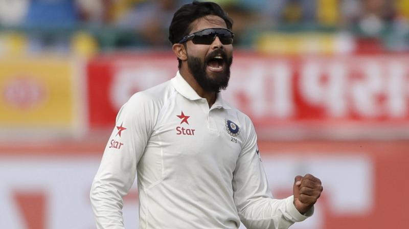 In the recently-concluded second Test against Sri Lanka, which India won by an innings and 53 runs, Ravindra Jadeja contributed an unbeaten 70 and also took seven wickets, including a five-wicket haul. (Photo: AP)