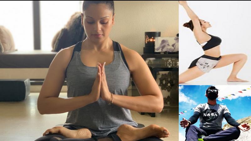 International Yoga Day: Bipasha, Malaika, Sushant and others do yoga asanas; see pics