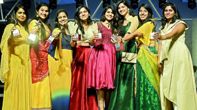 Winners Take All: Fashion design students from Hamstech with their awards