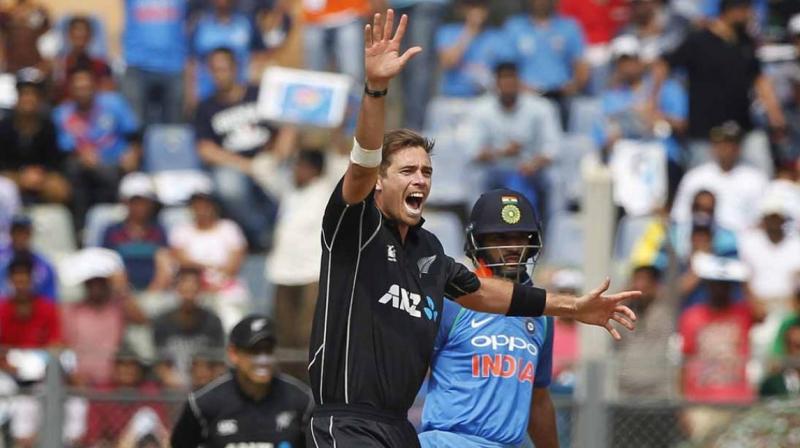 \No pressure, its more excitement I would say. There was an air of excitement around the guys today at training. Obviously, we feel freshened up after the day off yesterday. The series is on the line tomorrow,\ said Southee ahead of the third and final ODI in Kanpur. (Photo: BCCI)