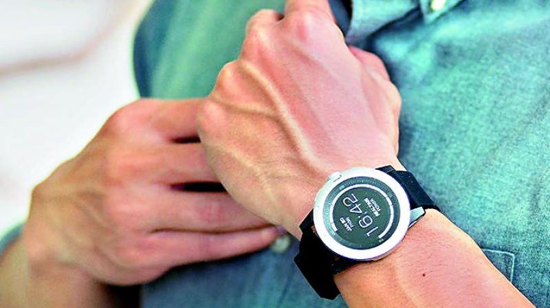 The PowerWatch is akin to a Fitbit, in that it counts your calorie intake and steps, and monitors your sleep.