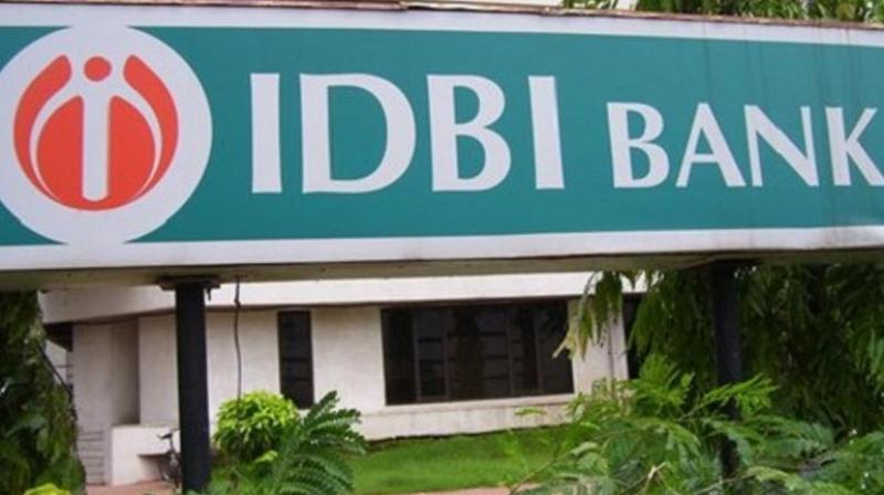 IDBI shares fell as much as 3.5 per cent to 73.6 rupees.