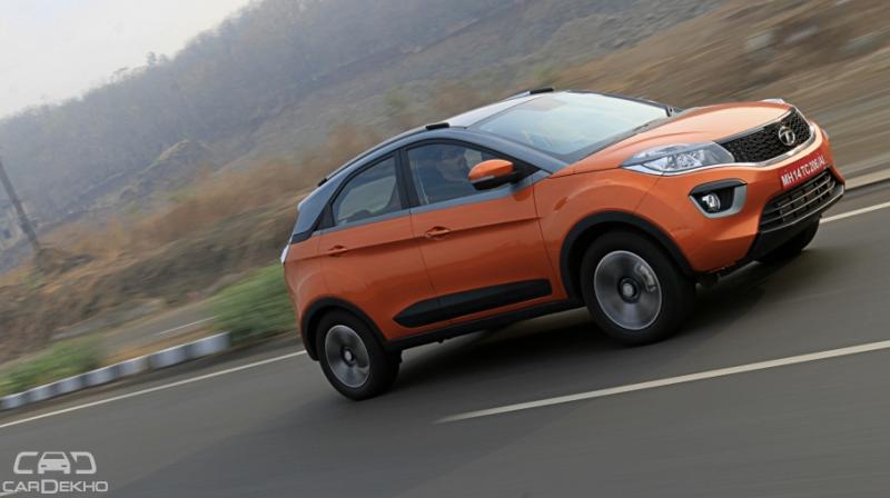 Tata Nexon, the first diesel compact SUV to feature an automatic transmission in India.