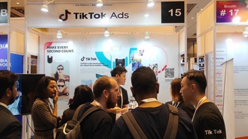 TikToks booth at ad:tech, Mumbai