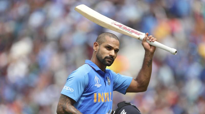 ICC CWCâ€™19: Dhawan becomes 3rd Indian to hit minimum 3 WC tons after Sachin, Ganguly
