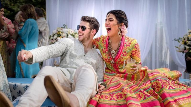 A photo from Nick Jonas and Priyanka Chopras wedding.