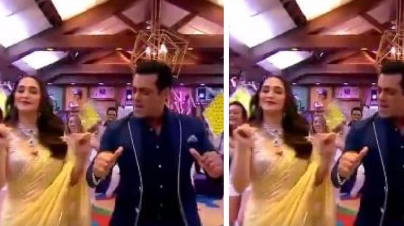 Bigg Boss 13: Salman Khan and Madhuri Dixit dance on these songs inside house; watch