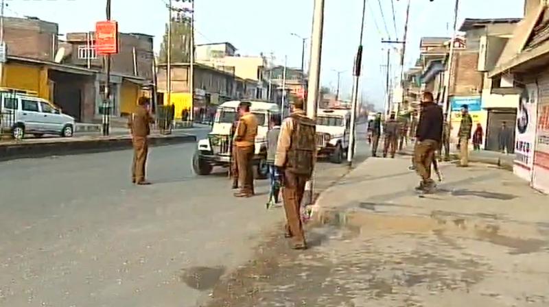 At least four jawans were injured when terrorists attacked a vehicle of the Central Reserve Police Force on Thursday. (Photo: ANI)
