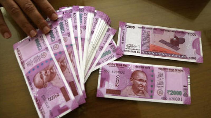 New notes of Rs 2000 issued by the Reserve Bank of India. (Photo: PTI)