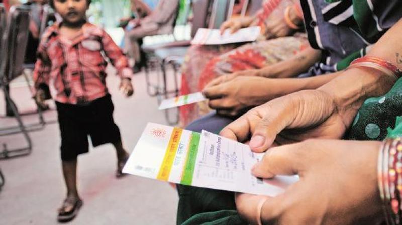 UIDAI on Sunday asserted that Aadhaar system has stringent security features to prevent any unauthorised capture or transmission of data. Photo