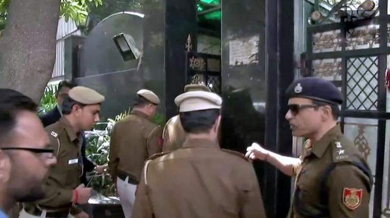 The police team will retrieve CCTV footage and question staff members on what happened on Monday night at a meeting in which Chief Secretary Anshu Prakash was allegedly attacked by 2 AAP lawmakers. (Photo: ANI | Twitter)