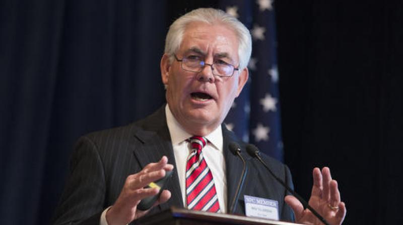 In this Friday, March 27, 2015 file photo, ExxonMobil CEO Rex Tillerson delivers remarks on the release of a report by the National Petroleum Council on oil drilling in the Arctic, in Washington. (Photo: AP)