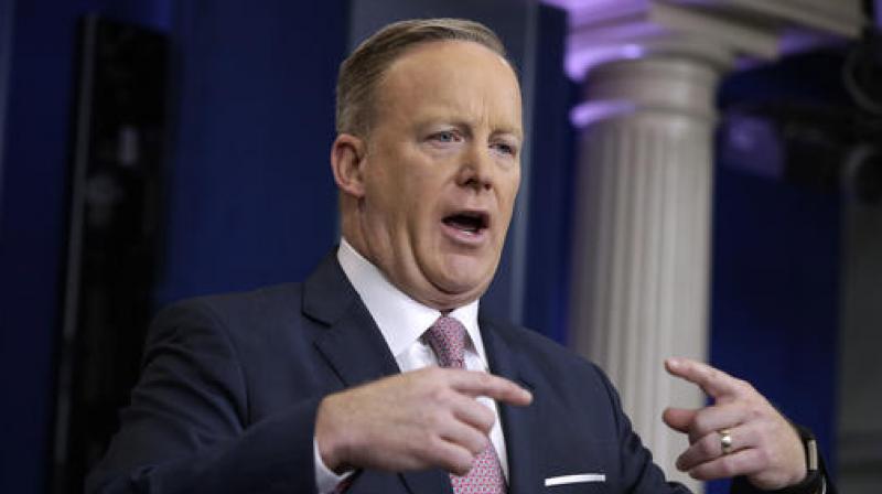White House press Secretary Sean Spicer speaks during the daily White House briefing. (Photo: AP)