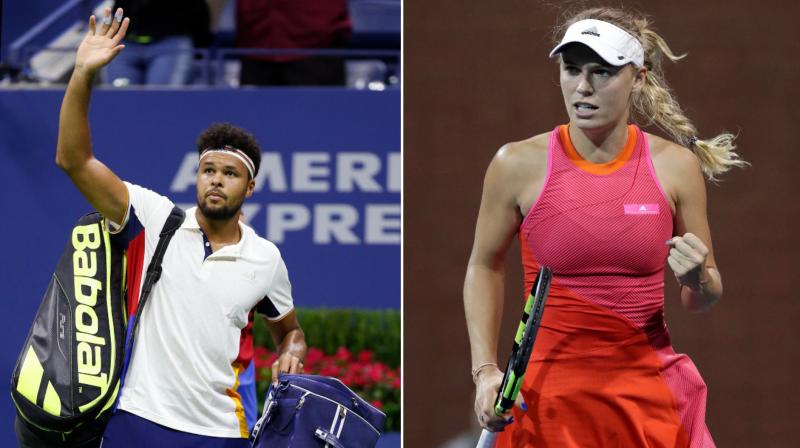 Jo-Wilfried Tsonga and Caroline Wozniacki were shown the door in the second round of this years US Open.( Photo: ap)