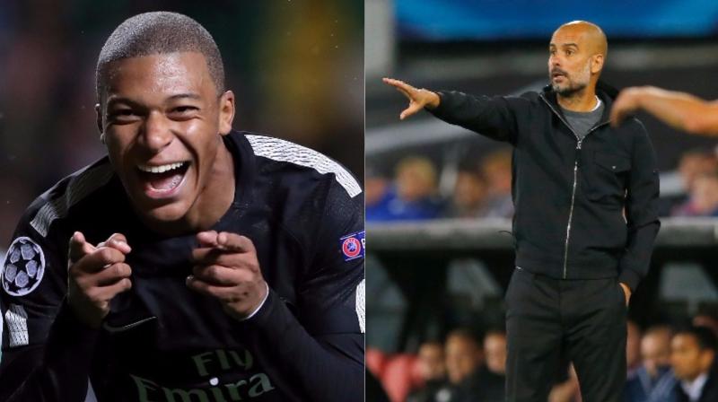 PSG forward  Kylian Mbappe not on Lionel Messis level yet, says Pep Guardiola