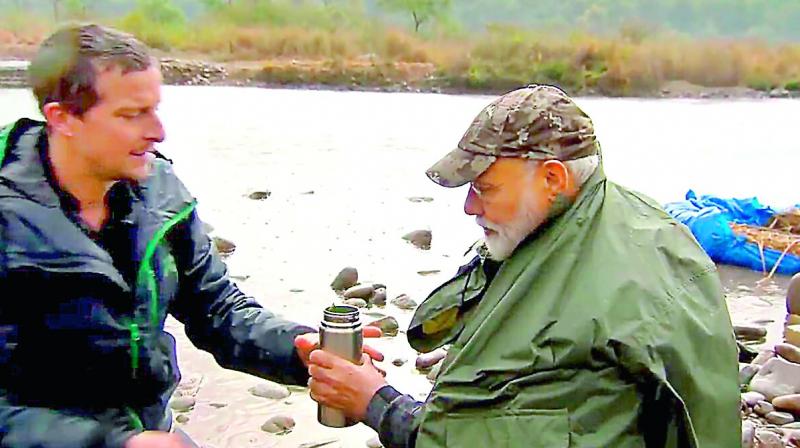 PM Modi features in Man vs Wild on August 12