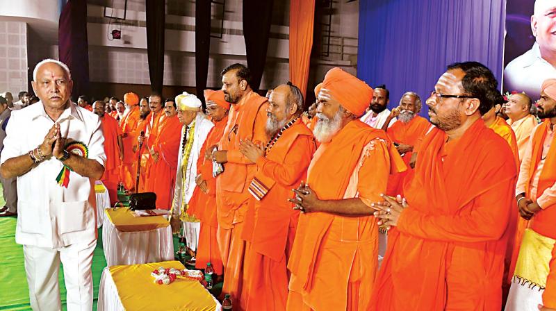 Seers anoint BSY as leader of Veerashaiva-Lingayats