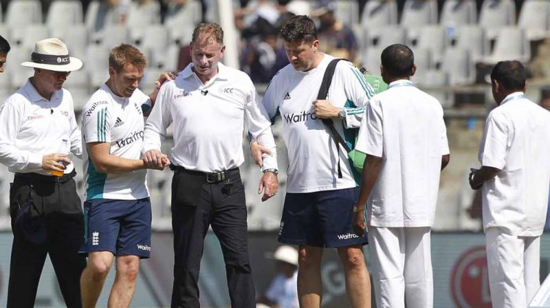 Umpire Paul Reiffel has been rushed to the hospital, after receiving some basic medical treatment. (Photo: BCCI)