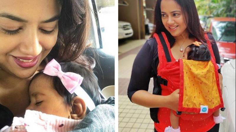 Mom Sameera Reddy treks Karnatakaâ€™s highest peak with fit 2-month-old daughter Nyra