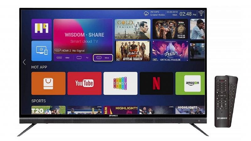 Shinco Indias Smart LED TVs range comes with an  Air Click Remote  designed with a QWERTY Keyboard.