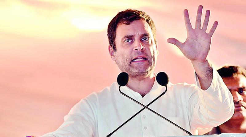 Rahul promises \kisan budget\, law to keep farmers from going to jail