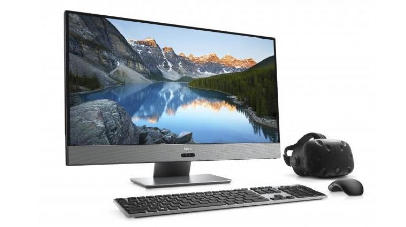 The first device is a Inspiron 27 7000 AIO. The system comes with a 27-inch display but it is not a conventional flatscreen which you would expect on an AIO.